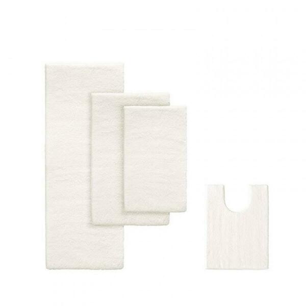 Madison Park Signature Madison Park Marshmallow Memory Bath Rug, Ivory - 20 x 30 in. MPS72-166